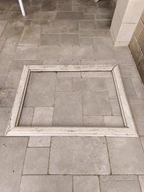 piano lavabo con cornice specchio 