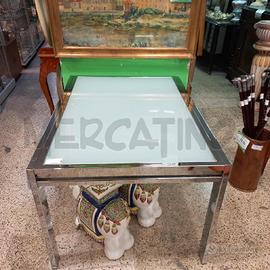 TAVOLO RETTANGLARE ALLUNGABILE BASE CRISTALLO