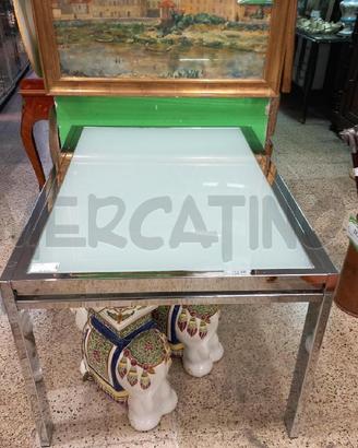 TAVOLO RETTANGLARE ALLUNGABILE BASE CRISTALLO