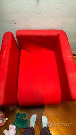 poltrona apribile rossa