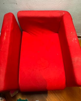poltrona apribile rossa