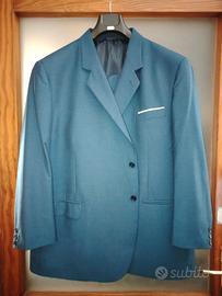abito giacca pantaloni  blu avio 63