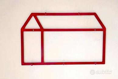 Appendino casetta colore rosso