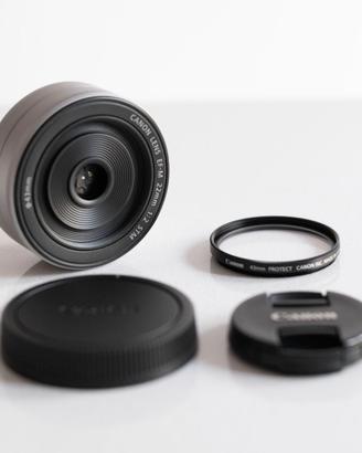 Canon EF-M 22 mm f/2 obiettivo STM Come Nuovo!