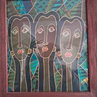 batik balinese incorniciato 