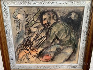 FAUSTO M. LIBERATORE "Figure" con autentica