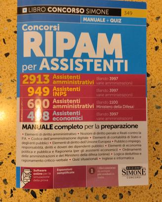 lLIBRO CONCORSO SIMONE-RIPAM ASSISTENTI