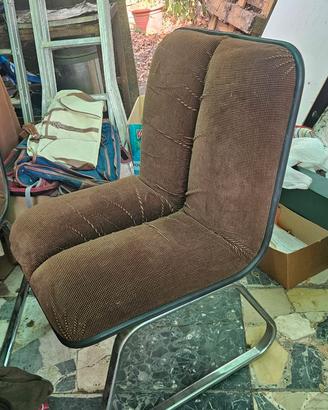 2 poltrona - sedia da ufficio o da attesa vintage