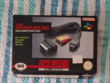 cavo video scart originale snes super nintendo 