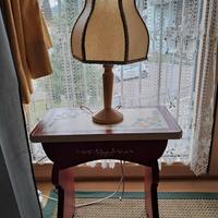 lampada comodino in carta di riso 