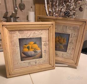 Quadri shabby chic con frutta