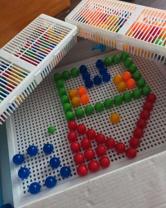 Gioco chiodini colorati Quercetti