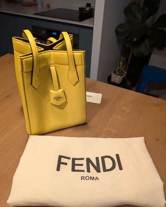 Fendi Origami Mini Bag Giallo Lime - NUOVA