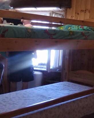 Letto a castello in legno