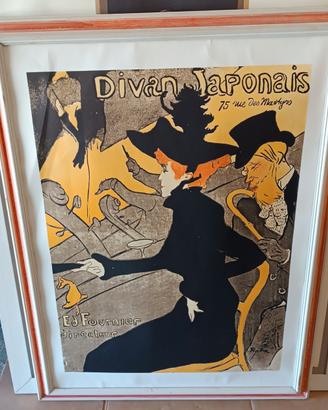 Poster Divan Japonais Anni 70 Pubblicitario 