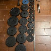 Bilanciere+manubri+pacco pesi