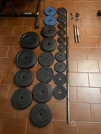 Bilanciere+manubri+pacco pesi