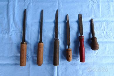Set 6 Utensili Tornitura Legno