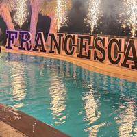 Lettere in polistirolo giganti brillantinate