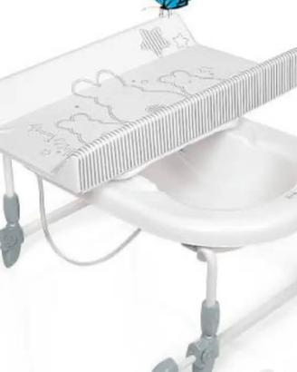 Bagnetto con fasciatoio da vasca Brevi