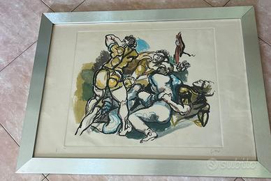 Renato guttuso acquaforte quadro
