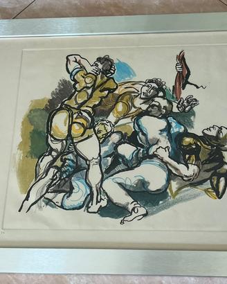 Renato guttuso acquaforte quadro