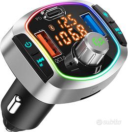 Lettore MP3 per Auto, Trasmettitore FM Bluetooth p