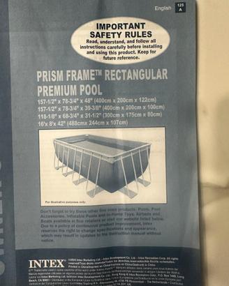 Piscina intex fuori terra+pompa filtro a sabbia sx