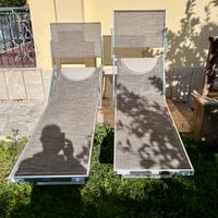 coppia lettini in alluminio