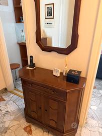 Credenza + specchio per ingresso 