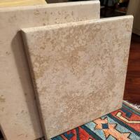 Due piani di marmo “giallino d’Istria” x comodini