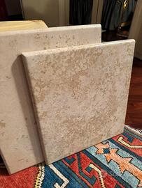 Due piani di marmo “giallino d’Istria” x comodini