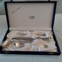 4 posate vintage bambino in argento massiccio 800