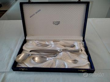 4 posate vintage bambino in argento massiccio 800