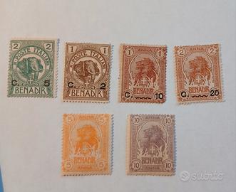 Somalia italiana 1903/1916-leoni e elefanti 
