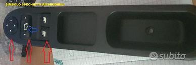 Pulsantiera alzavetro specifica peugeot 207 cabrio