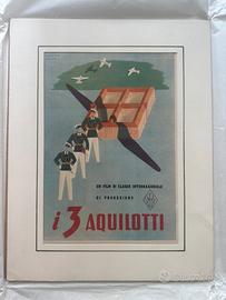 Stampa Pubblicitaria Epoca 1942 Film I 3 Aquilotti