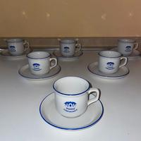 VOV PEZZIOL SET 6 TAZZINE PORCELLANA TOGNANA