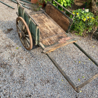 Carretto in legno del 1950