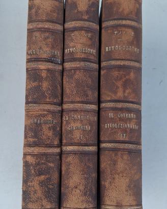 tre volumi de "LA RIVOLUZIONE di H.TAINE