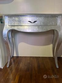 Consolle foglia argento