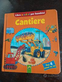 libro per bambini a colori  cantiere
