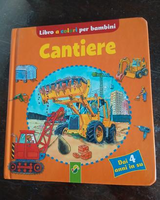 libro per bambini a colori  cantiere