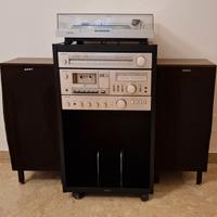 Impianto Hi-Fi vintage Sony completo anni '70/'80