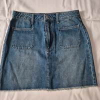 Gonna jeans Hollister blu