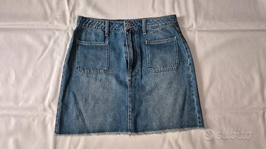 Gonna jeans Hollister blu