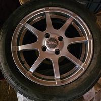 Set 4 cerchi in lega 15" + gomme nuove smart 453