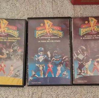 Lotto 5 VHS Bootleg Power Rangers (Italiano)