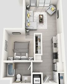 Spazioso bilocale arredato a Monvalle