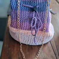 borsa uncinetto a secchiello 